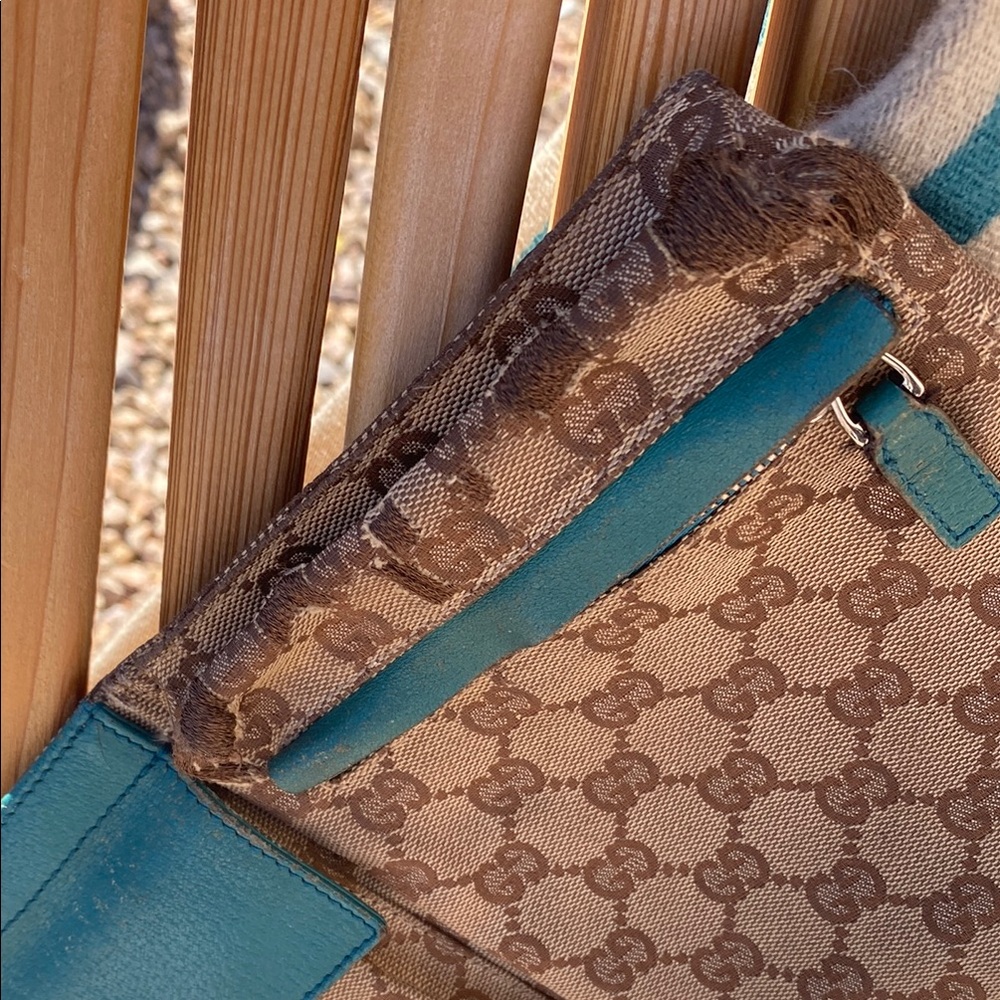 Gucci Brown and Blue Crossbody Bags - Picture 4 of 9